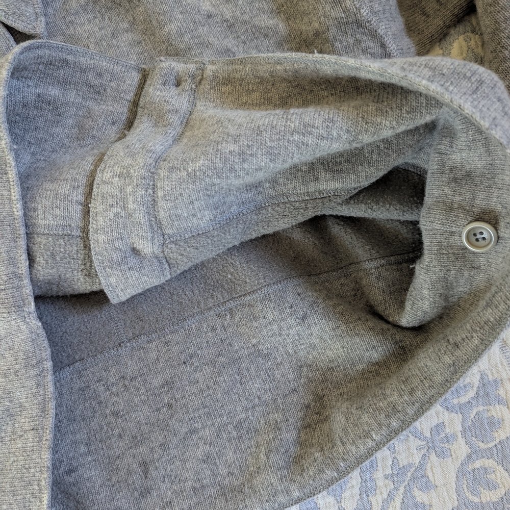 J. Crew Gray Button-Up Knit Jacket - image 4